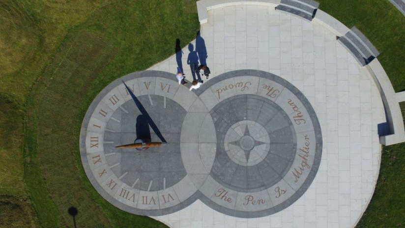 Aerial View of New Ross Sundial